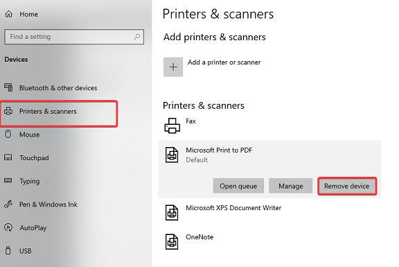 remove printer device Brother Printer Driver Installation Problem 
