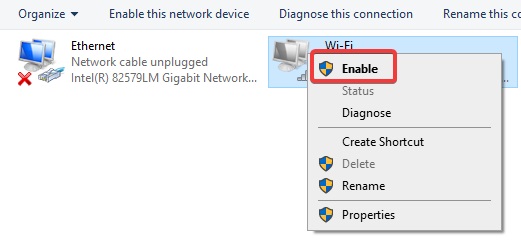 enable wireless connection