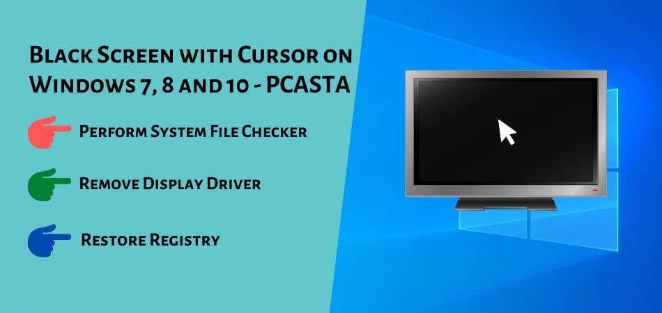 windows 7 boots into black screen with cursor